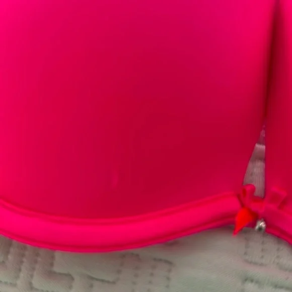 Victoria's Secret plunge Hot Pink Bra 34C - Picture 8 of 8
